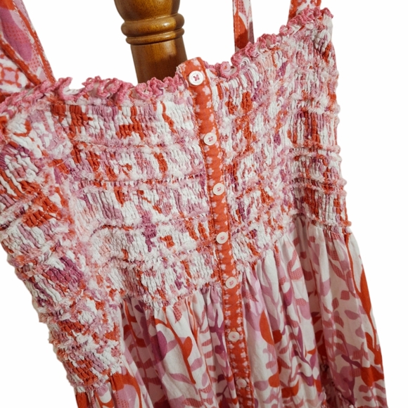 Poupette St Barth Trinny Dress Pink Esterel Women’s Size Small - Picture 3 of 7